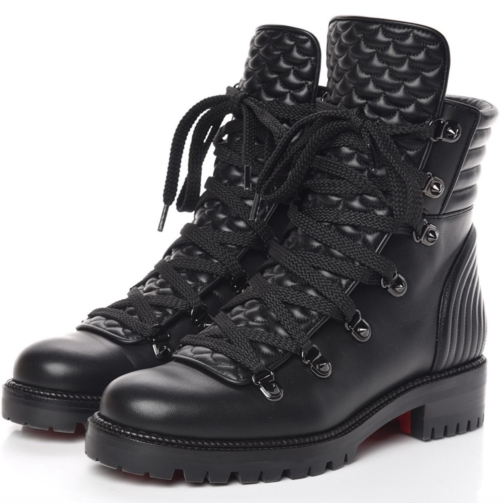 💔Christian Louboutin Mad Lace Up Boot 40